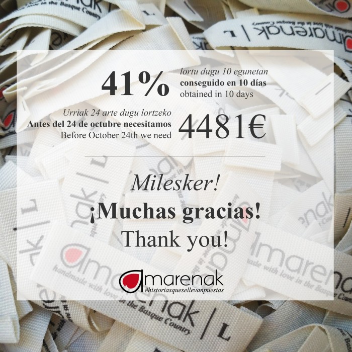 10 días de campaña: Milesker! ¡Gracias!