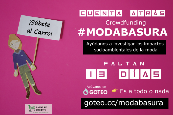 Comienza la cuenta atrás. Sin tu ayuda, #ModaBasura no será posible