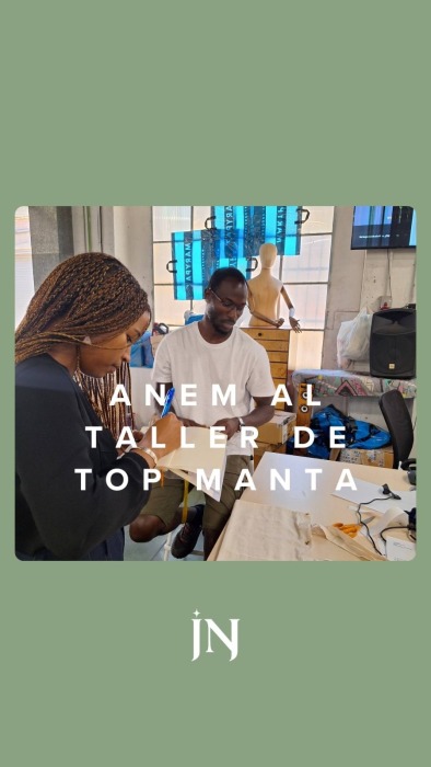 Anem al taller de Top Manta on fem una de les recompenses